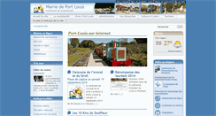 Desktop Screenshot of mairie-portlouis.fr